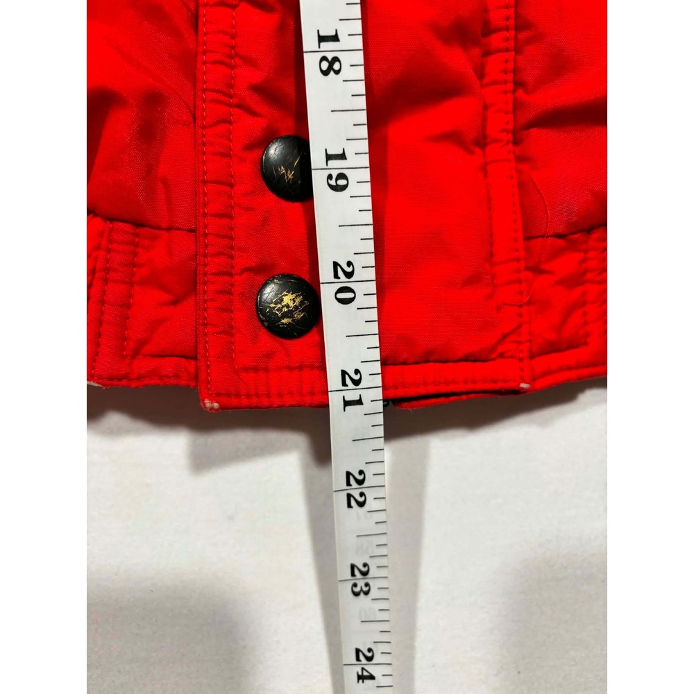 Vintage Kids M 10-12 Colorblock Ski Jacket Red Purple Green Retro 90s Puffer - Picture 11 of 12
